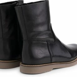 Travelin' Pleubian Dames Leren Enkellaarzen - Nette Schoenen Vrouwen - Zwart Leer - Maat 38 -Dames-schoenen Verkoop 550x464 6