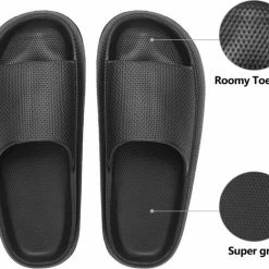 Geweo - Badslippers - EVA Slippers Heren Dames - Pillow Slides - Kerstmis - Kerstfeest - Christmas Gift - Unisex - Verdikte - Antislip - Lichtgewicht - Zwart - Maat 36/37 23 Geweo - Badslippers - EVA Slippers Heren Dames - Pillow Slides - Kerstmis - Kerstfeest - Christmas Gift - Unisex - Verdikte - Antislip - Lichtgewicht - Zwart - Maat 36/37 -Dames-schoenen Verkoop 550x468 14