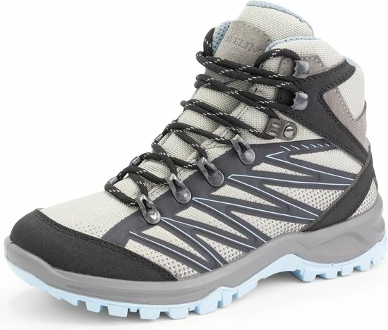 Travelin' Arosund - Hoge Dames Wandelschoenen - Waterdicht En Ademend - Lichgrijs/blauw - Maat 40 4 Travelin' Arosund - Hoge Dames Wandelschoenen - Waterdicht En Ademend - Lichgrijs/blauw - Maat 40 - Afbeelding 2