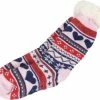 Merkloos Huissokken Antislip Noors Motief Met Hartjes Roze - Maat 36-41 -Dames-schoenen Verkoop 550x469 5