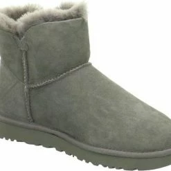 UGG - Dames Snowboots Mini Bailey Buttons II Grey - Grijs - Maat 38 -Dames-schoenen Verkoop 550x471 6