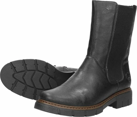 Rieker Dames Rits-& Gesloten Boot - Zwart - Maat 36 14 Rieker Dames Rits-& Gesloten Boot - Zwart - Maat 36 - Afbeelding 12