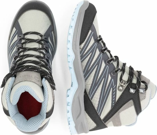Travelin' Arosund - Hoge Dames Wandelschoenen - Waterdicht En Ademend - Lichgrijs/blauw - Maat 40 6 Travelin' Arosund - Hoge Dames Wandelschoenen - Waterdicht En Ademend - Lichgrijs/blauw - Maat 40 - Afbeelding 4