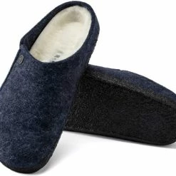 Birkenstock Zermatt Shearling Narrow Sloffen - Dark Blue - Maat 41 -Dames-schoenen Verkoop 550x474 5