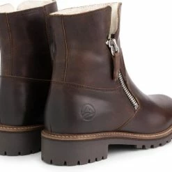 Travelin' Vartae Dames Enkellaarzen - Wol Gevoerde Boots - Donkerbruin Leer - Maat 40 -Dames-schoenen Verkoop 550x489 4