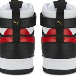 PUMA RBD Game Unisex Sneakers - White/HighRiskRed/Black/TeamGold - Maat 42 -Dames-schoenen Verkoop 550x491 3