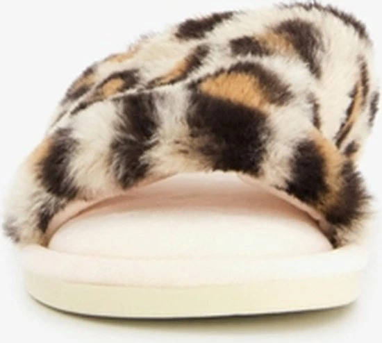 Thu!s Dames Teddy Pantoffels - Bruin - Maat 40 - Sloffen 4 Thu!s Dames Teddy Pantoffels - Bruin - Maat 40 - Sloffen - Afbeelding 2
