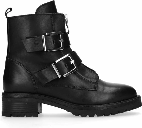 Sacha - Dames - Biker Boots Met Gespen - Maat 39 3 Sacha - Dames - Biker Boots Met Gespen - Maat 39