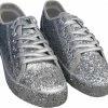 CHIAMAX Dames – Glitter Sneaker - Rock ’n Roll Schoen – Gay Pride - Party Shoe - Shine Schoe – Jaren 60 - De Toppers - Feest – Festival - Kerstmis - Carnaval – Zilver – 42 -Dames-schoenen Verkoop 550x499 10