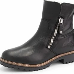 Travelin' Vartae - Stoere Leren Enkellaars - Dames - Wol Gevoerd - Zwart Leer - Maat 36 -Dames-schoenen Verkoop 550x500 5