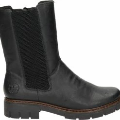 Rieker Dames Rits-& Gesloten Boot - Zwart - Maat 36