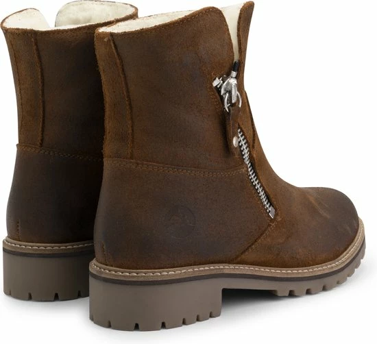 Travelin' Vartae Dames Enkellaarsjes - Winter Boots - Wax Suede Leer - Wol Gevoerd - Cognac - Maat 41 7 Travelin' Vartae Dames Enkellaarsjes - Winter Boots - Wax Suede Leer - Wol Gevoerd - Cognac - Maat 41 - Afbeelding 5
