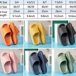 Geweo - Badslippers - EVA Slippers Heren Dames - Pillow Slides - Kerstmis - Kerstfeest - Christmas Gift - Unisex - Verdikte - Antislip - Lichtgewicht - Blauw - Maat 42/43 -Dames-schoenen Verkoop 550x503 5