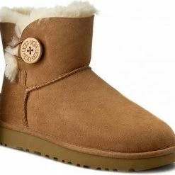UGG - Dames Snowboots Mini Bailey Buttons II Grey - Grijs - Maat 38 -Dames-schoenen Verkoop 550x508 11