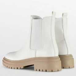 POSH By Poelman LOT Dames Chelsea Laarzen - Crème Wit - Maat 39 -Dames-schoenen Verkoop 550x510 10