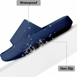 Geweo - Badslippers - EVA Slippers Heren Dames - Pillow Slides - Kerstmis - Kerstfeest - Christmas Gift - Unisex - Verdikte - Antislip - Lichtgewicht - Blauw - Maat 42/43 -Dames-schoenen Verkoop 550x510 8