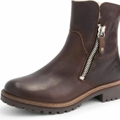 Travelin' Vartae Dames Enkellaarzen - Wol Gevoerde Boots - Donkerbruin Leer - Maat 40 -Dames-schoenen Verkoop 550x511 3