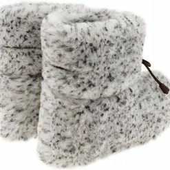 Oncedoce Wollen Sloffen - Winter Pantoffels 100% ECHT Lamswol En Leer - MAAT 44 - Leren Zooltjes – Veters - Handgemaakte Slofjes - Kleur Grijs Gemêleerd -Dames-schoenen Verkoop 550x512 2