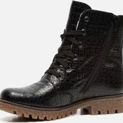 Rieker Rieker Veterboots Zwart Synthetisch - Maat 37 -Dames-schoenen Verkoop 550x513 2