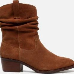 Cellini Cellini Enkellaarsjes Cognac Suede - Maat 37