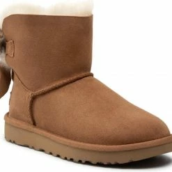 Ugg Mini Bailey Fluff Bow Laarzen Bruin - Dames Laarzen - 1123635-CHE - Maat 37 -Dames-schoenen Verkoop 550x516 3