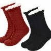 JAXY Huissokken - Huissokken Dames En Heren - Verwarmde Sokken - Anti Slip Sokken - Fleece Sokken - Dikke Sokken - Fluffy Sokken - Slofsokken - Warme Sokken - Bedsokken - Gevoerde Sokken - Winter Sokken - 2 Paar - Zwart En Rood -Dames-schoenen Verkoop 550x519 14