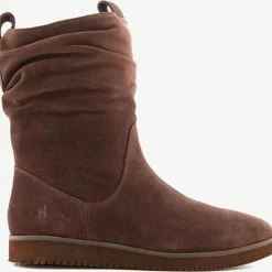 Hush Puppies Suede Dames Enkellaarsjes Bruin - Bruin - Maat 39 - Echt Leer -Dames-schoenen Verkoop 550x525 6