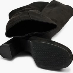 Graceland Lange Zwarte Laars Hoge Hak - Maat 39