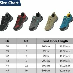 Geweo Wandelschoenen Unisex - Outdoorschoenen - Outdoor Antislip - Waterdicht En Ademend - Extra Comfort - Kerstmis - Kerstfeest - Christmas Gift - Grijs - Maat 42 -Dames-schoenen Verkoop 550x526 6