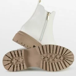 POSH By Poelman LOT Dames Chelsea Laarzen - Crème Wit - Maat 39 -Dames-schoenen Verkoop 550x527 3