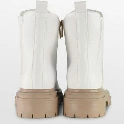 POSH By Poelman LOT Dames Chelsea Laarzen - Crème Wit - Maat 39 -Dames-schoenen Verkoop 550x527 4