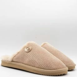Michael Kors Janis Dames Pantoffels - Beige - Maat 38,5 10 Michael Kors Janis Dames Pantoffels - Beige - Maat 38,5 -Dames-schoenen Verkoop 550x527 5