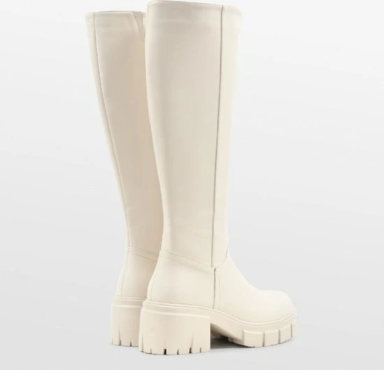 POSH By Poelman NORI Dames Hoge Laarzen - Crème - Maat 39 12 POSH By Poelman NORI Dames Hoge Laarzen - Crème - Maat 39 - Afbeelding 10