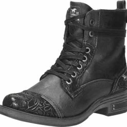 Mustang Dames Veterboot - Zwart - Maat 38 22 Mustang Dames Veterboot - Zwart - Maat 38 -Dames-schoenen Verkoop 550x531 6