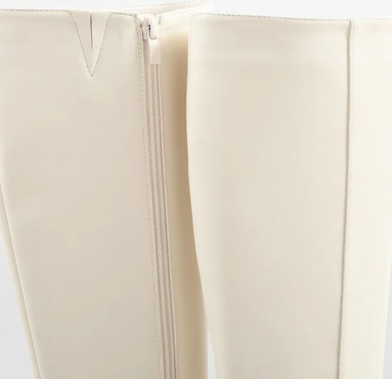 POSH By Poelman NORI Dames Hoge Laarzen - Crème - Maat 39 11 POSH By Poelman NORI Dames Hoge Laarzen - Crème - Maat 39 - Afbeelding 9