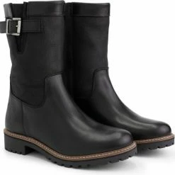 Travelin' Gyland Leren Dames Laarzen - Wol Gevoerde Laars - Zwart Leer - Maat 39 -Dames-schoenen Verkoop 550x533 7