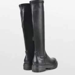 POSH By Poelman CYBELE Dames Hoge Stretch Laarzen - Zwart - Maat 42 -Dames-schoenen Verkoop 550x534 2