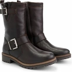 Travelin' Silkeborg Leren Dames Laarzen - Wol Gevoerde Biker Boots - Donkerbruin Leer - Maat 40 11 Travelin' Silkeborg Leren Dames Laarzen - Wol Gevoerde Biker Boots - Donkerbruin Leer - Maat 40 -Dames-schoenen Verkoop 550x536