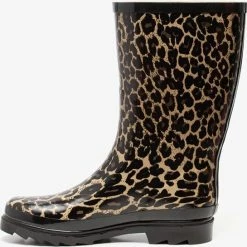Mountain Peak Dames Regenlaarzen Met Luipaardprint - Bruin - Maat 36 -Dames-schoenen Verkoop 550x545