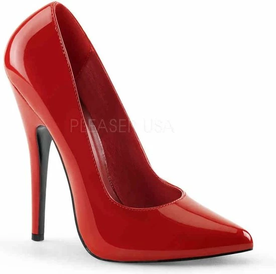 Devious Hoge Hakken -40 Shoes- DOMINA-420 Paaldans Schoenen Rood 3 Devious Hoge Hakken -40 Shoes- DOMINA-420 Paaldans Schoenen Rood