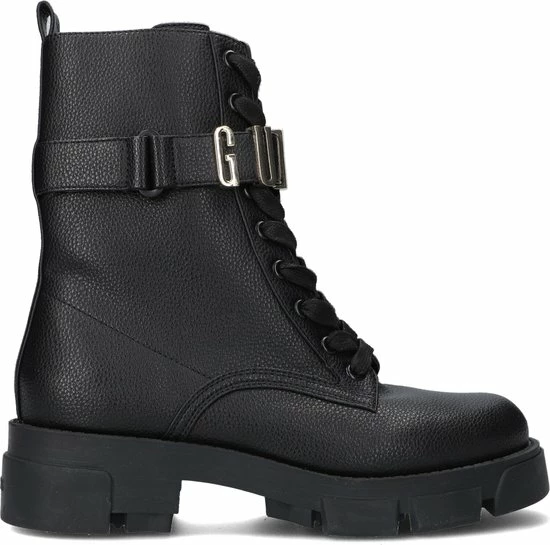 Guess Madox Veterboots - Laarzen Met Veters - Dames - Zwart - Maat 37 3 Guess Madox Veterboots - Laarzen Met Veters - Dames - Zwart - Maat 37