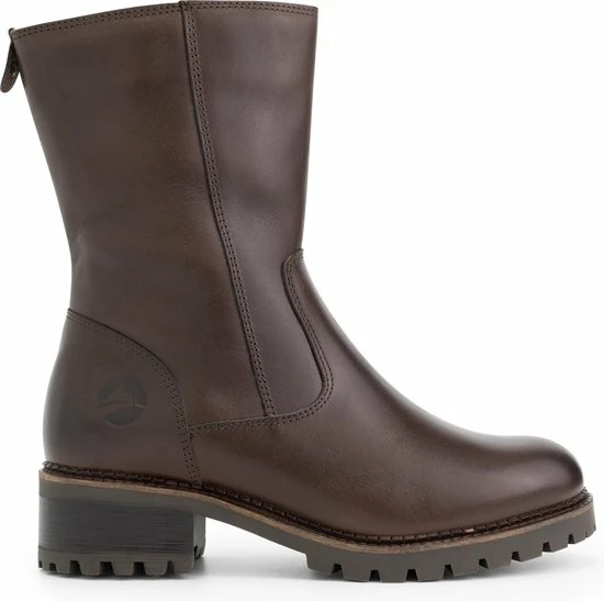 Travelin' Skjolden Leren Dames Laarzen - Wol Gevoerde Laars - Donkerbruin Leer - Maat 41 3 Travelin' Skjolden Leren Dames Laarzen - Wol Gevoerde Laars - Donkerbruin Leer - Maat 41