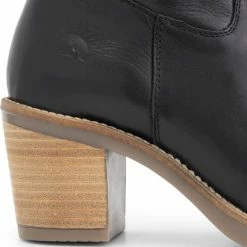 Travelin' Morlaix Dames Leren Enkellaarzen Met Hak - Nette Schoenen Vrouwen - Zwart Leer - Maat 39 -Dames-schoenen Verkoop 550x549 5