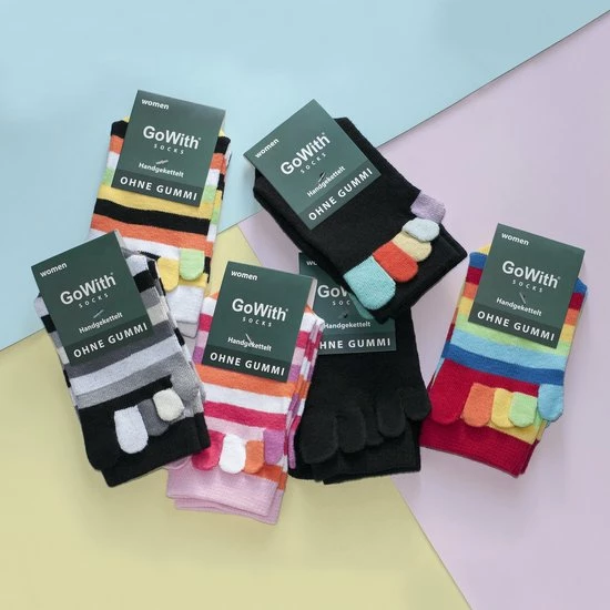 GoWith-katoen Sokken-teensokken-2 Paar-huissokken-warme Sokken-grappige Sokken-grappige Cadeaus Voor Vrouwen-35-40 6 GoWith-katoen Sokken-teensokken-2 Paar-huissokken-warme Sokken-grappige Sokken-grappige Cadeaus Voor Vrouwen-35-40 - Afbeelding 4