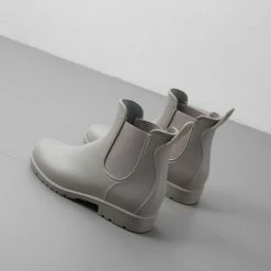 Geweo Regenlaarzen - Wellington Chelsea Laarzen - Kerstmis - Kerstfeest - Christmas Gift - Middelhoge Schoen - Kort Boots - Waterdichte - Dames - Grijs - Maat 36 -Dames-schoenen Verkoop 550x550 154