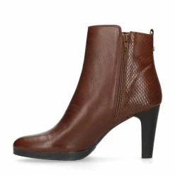 Manfield - Dames - Cognac Enkellaarsjes Met Hak - Maat 37 -Dames-schoenen Verkoop 550x550 160