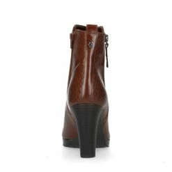 Manfield - Dames - Cognac Enkellaarsjes Met Hak - Maat 37 -Dames-schoenen Verkoop 550x550 161