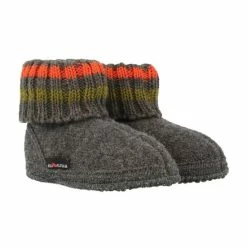 Haflinger Paul Antraciet Pantoffels Uniseks -Dames-schoenen Verkoop 550x550 171