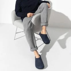 Birkenstock Zermatt Shearling Narrow Sloffen - Dark Blue - Maat 41 -Dames-schoenen Verkoop 550x550 184