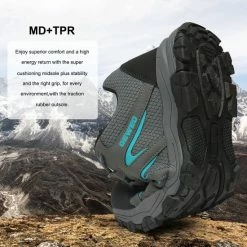 Geweo Wandelschoenen Unisex - Outdoorschoenen - Outdoor Antislip - Waterdicht En Ademend - Extra Comfort - Kerstmis - Kerstfeest - Christmas Gift - Grijs - Maat 42 -Dames-schoenen Verkoop 550x550 233